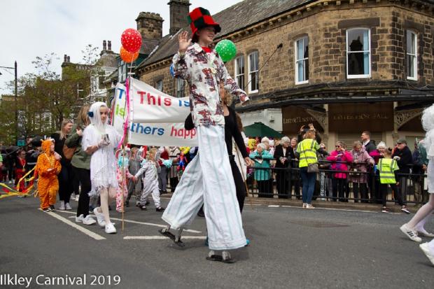 Bradford Telegraph and Argus: Parade from the last Ilkley Carnival, in 2019, when the theme was 'Shows and Musicals'